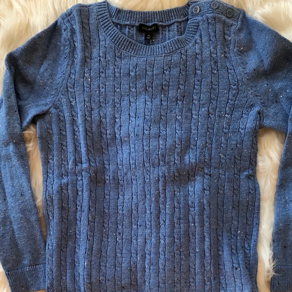 Talbots Medium Petite Blue Sweater
